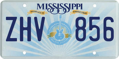 MS license plate ZHV856