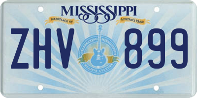 MS license plate ZHV899