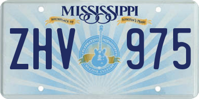MS license plate ZHV975