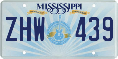 MS license plate ZHW439