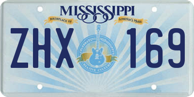 MS license plate ZHX169