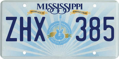 MS license plate ZHX385
