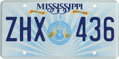 MS license plate ZHX436