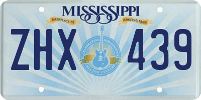 MS license plate ZHX439