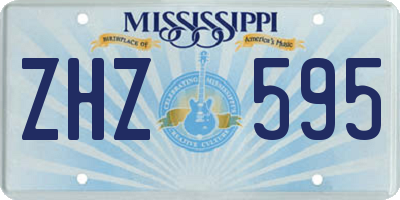 MS license plate ZHZ595