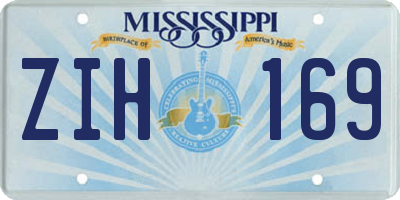 MS license plate ZIH169