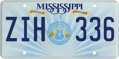 MS license plate ZIH336