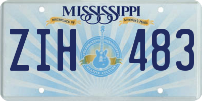MS license plate ZIH483