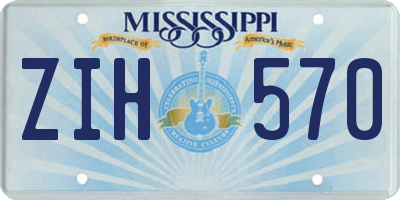MS license plate ZIH570