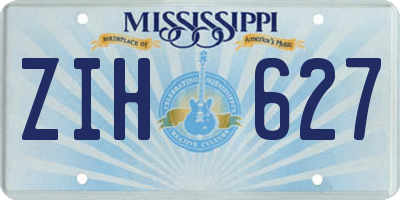 MS license plate ZIH627