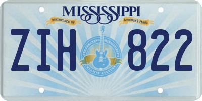 MS license plate ZIH822