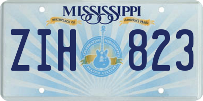 MS license plate ZIH823