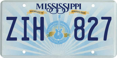 MS license plate ZIH827