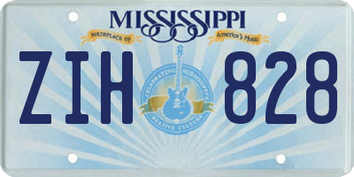 MS license plate ZIH828