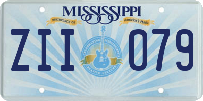 MS license plate ZII079