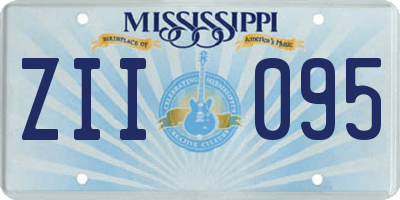 MS license plate ZII095