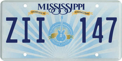 MS license plate ZII147