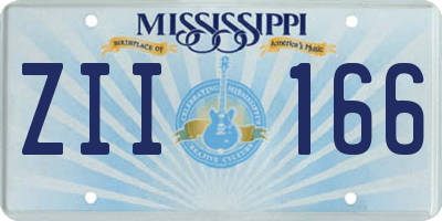 MS license plate ZII166