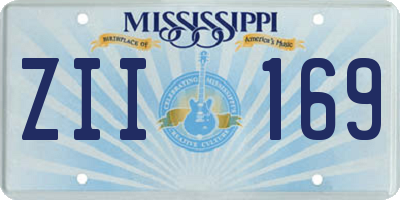 MS license plate ZII169