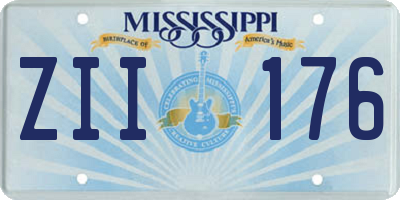 MS license plate ZII176