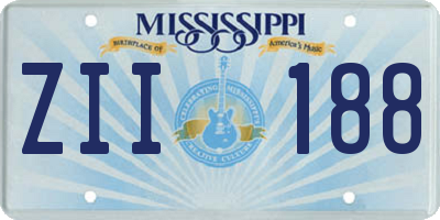 MS license plate ZII188