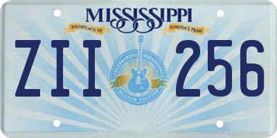 MS license plate ZII256