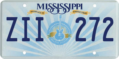 MS license plate ZII272