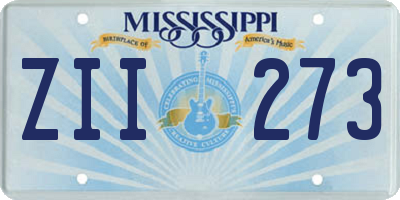 MS license plate ZII273