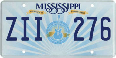 MS license plate ZII276