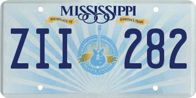 MS license plate ZII282