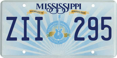 MS license plate ZII295