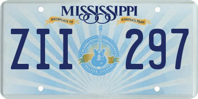 MS license plate ZII297