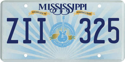 MS license plate ZII325