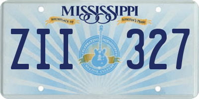 MS license plate ZII327