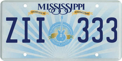 MS license plate ZII333