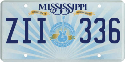 MS license plate ZII336
