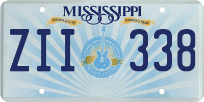 MS license plate ZII338