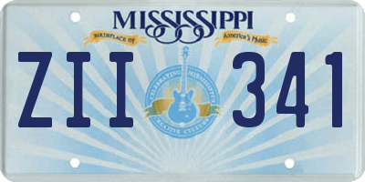 MS license plate ZII341