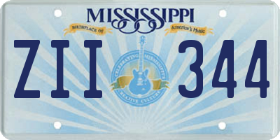 MS license plate ZII344