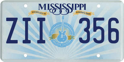 MS license plate ZII356