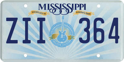 MS license plate ZII364