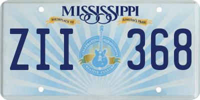 MS license plate ZII368