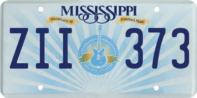 MS license plate ZII373