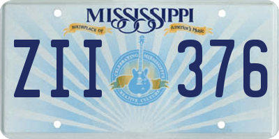 MS license plate ZII376