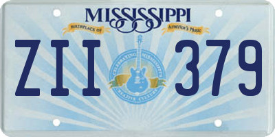 MS license plate ZII379