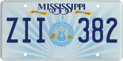 MS license plate ZII382