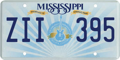 MS license plate ZII395