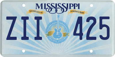 MS license plate ZII425