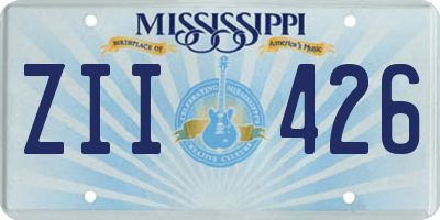MS license plate ZII426