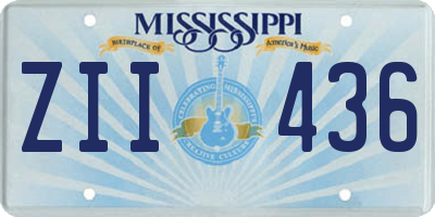 MS license plate ZII436